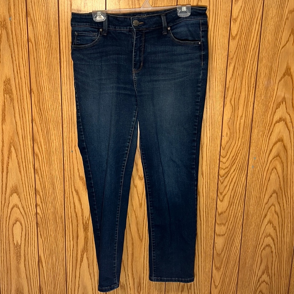 🔥Time & Tru Dark Wash Straight Leg Jeans / Womens Plus Size 14